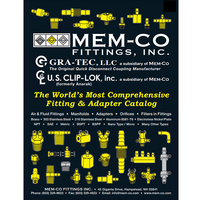 MEM-CO MINIATURE PRODUCTS<BR>STANDARD AND CUSTOM FITTINGS